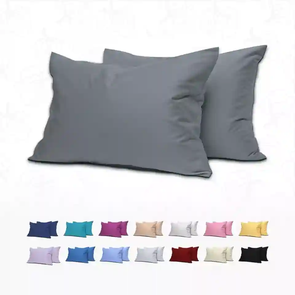 MistyMorning Pillow Case Pair, Egyptian Cotton Soft & Premium (50*75+15 cm)