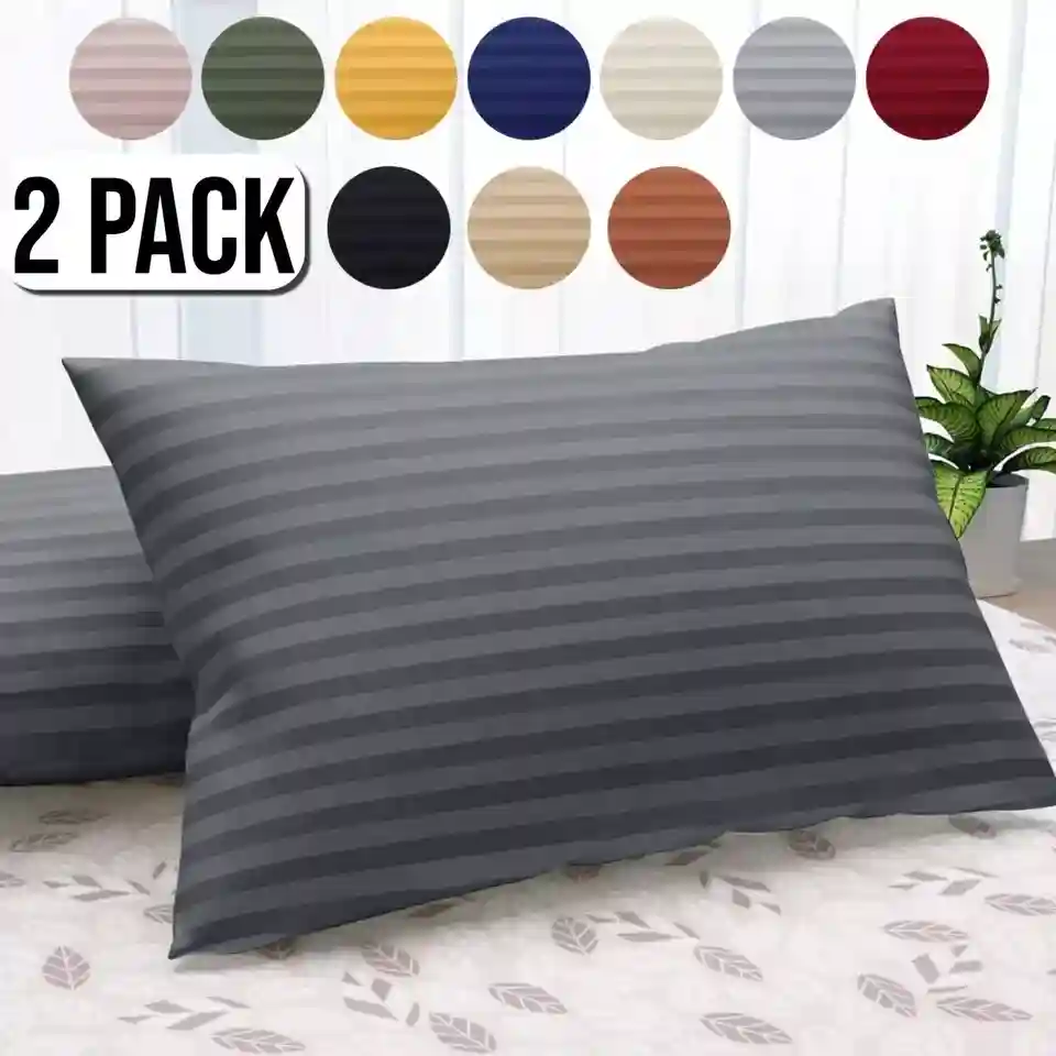 Luxury 2 Pack Pillow cases For Housewife Hair & Skin Pillowcase Pair Covers