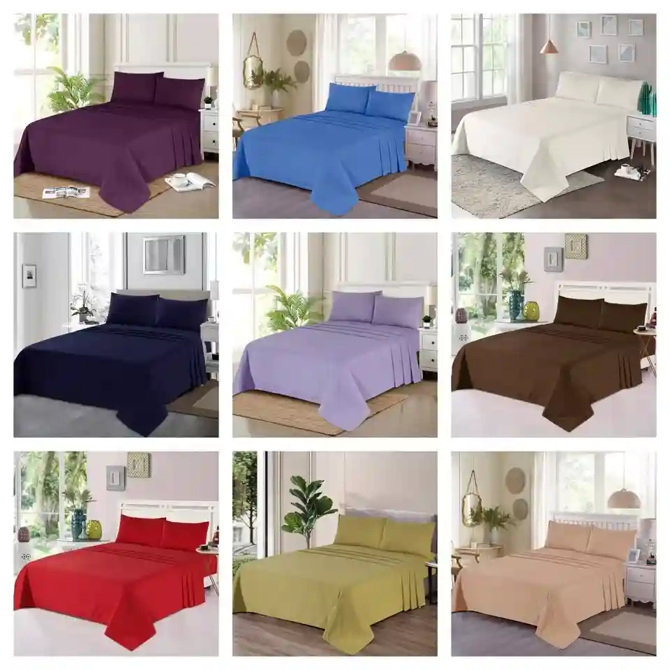 Extra Deep Flannelette Fitted Sheets, Warm Soft Brushed Cotton Bed Sheets