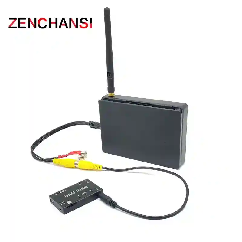 4.3Inch FPV Monitor Built In Battery with Mini DVR HD Micro Audio Video Recorder