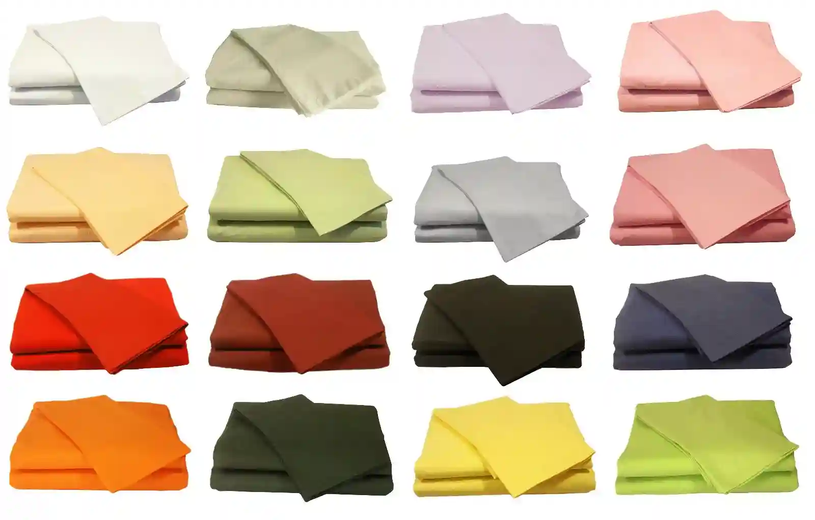 Plain Dyed Fitted Sheets Polycotton Bed Sheet Single Double King Super King