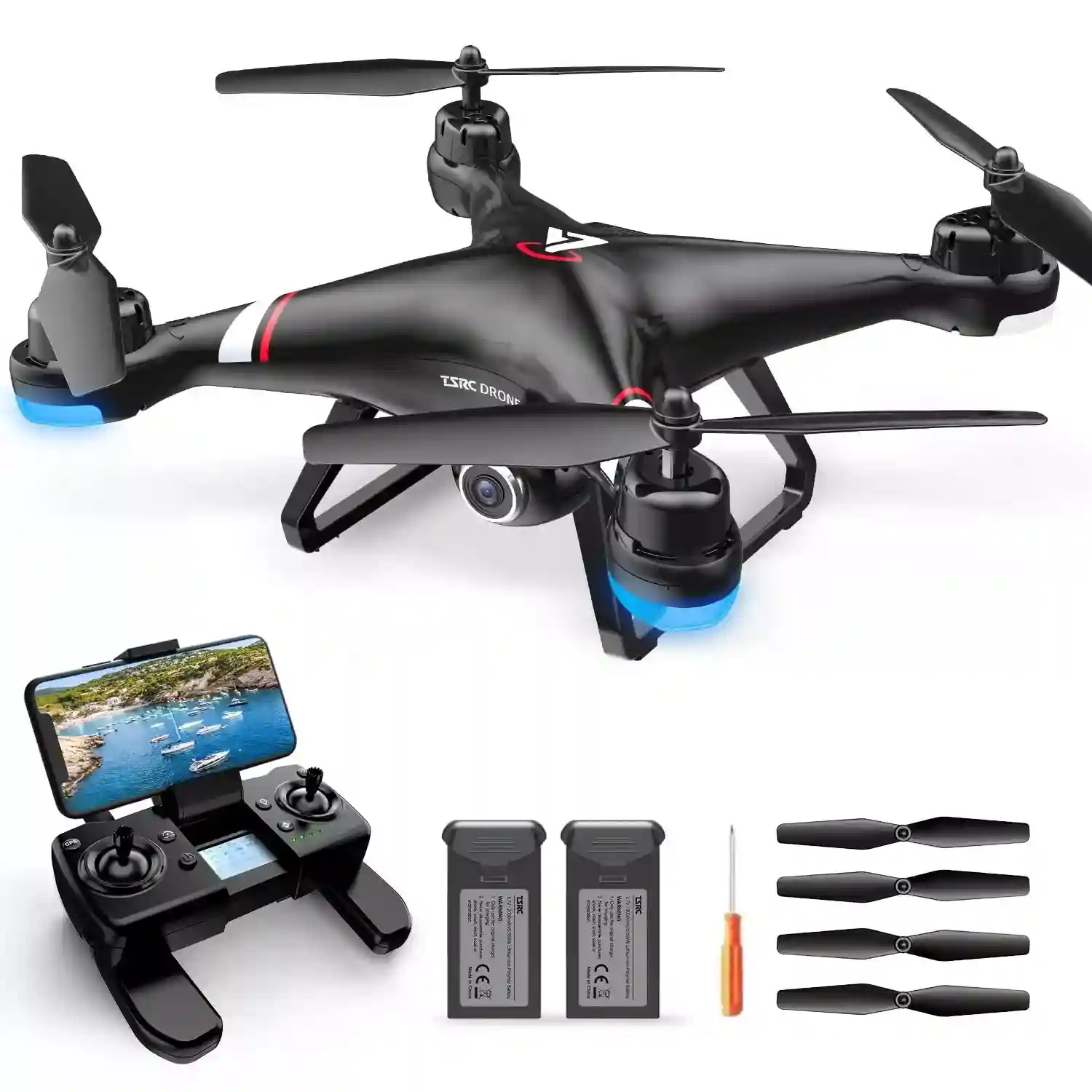 GPS Drone with 1080P HD Camera for Adults and Kids 5G Transmission FPV Drone T