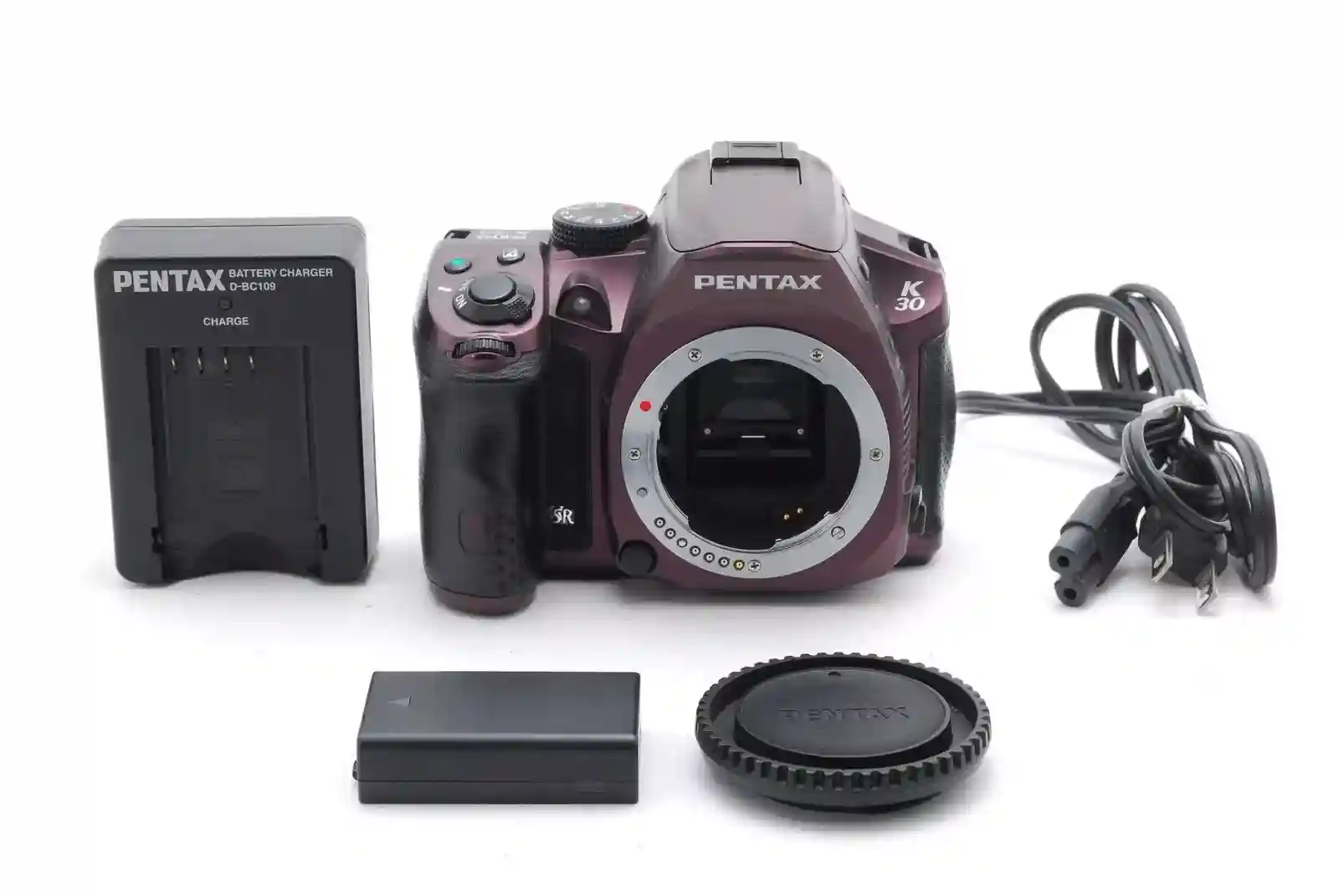 [Rear/N. Mint] Pentax K-30 16.2MP DSLR Silky Bordeaux Color Camera from JP #295