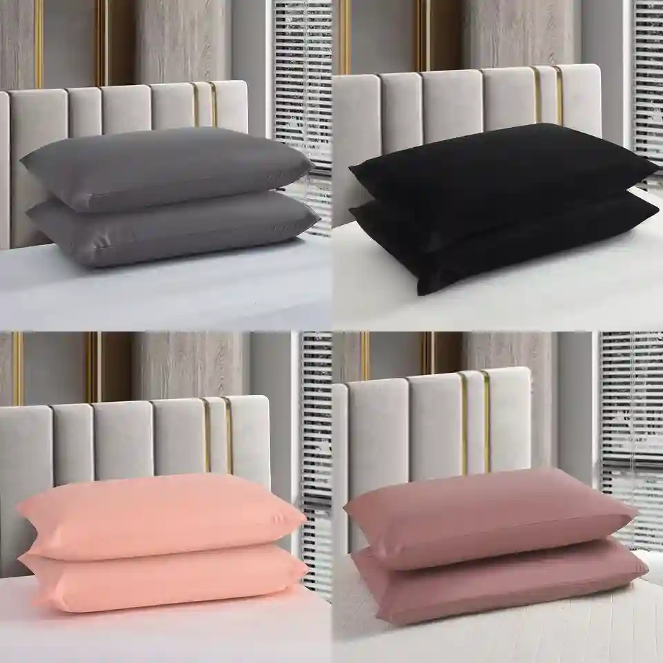 2-4 Pack Premium 100% Egyptian Cotton Pillow Cases Housewife Bed Pillow Cover