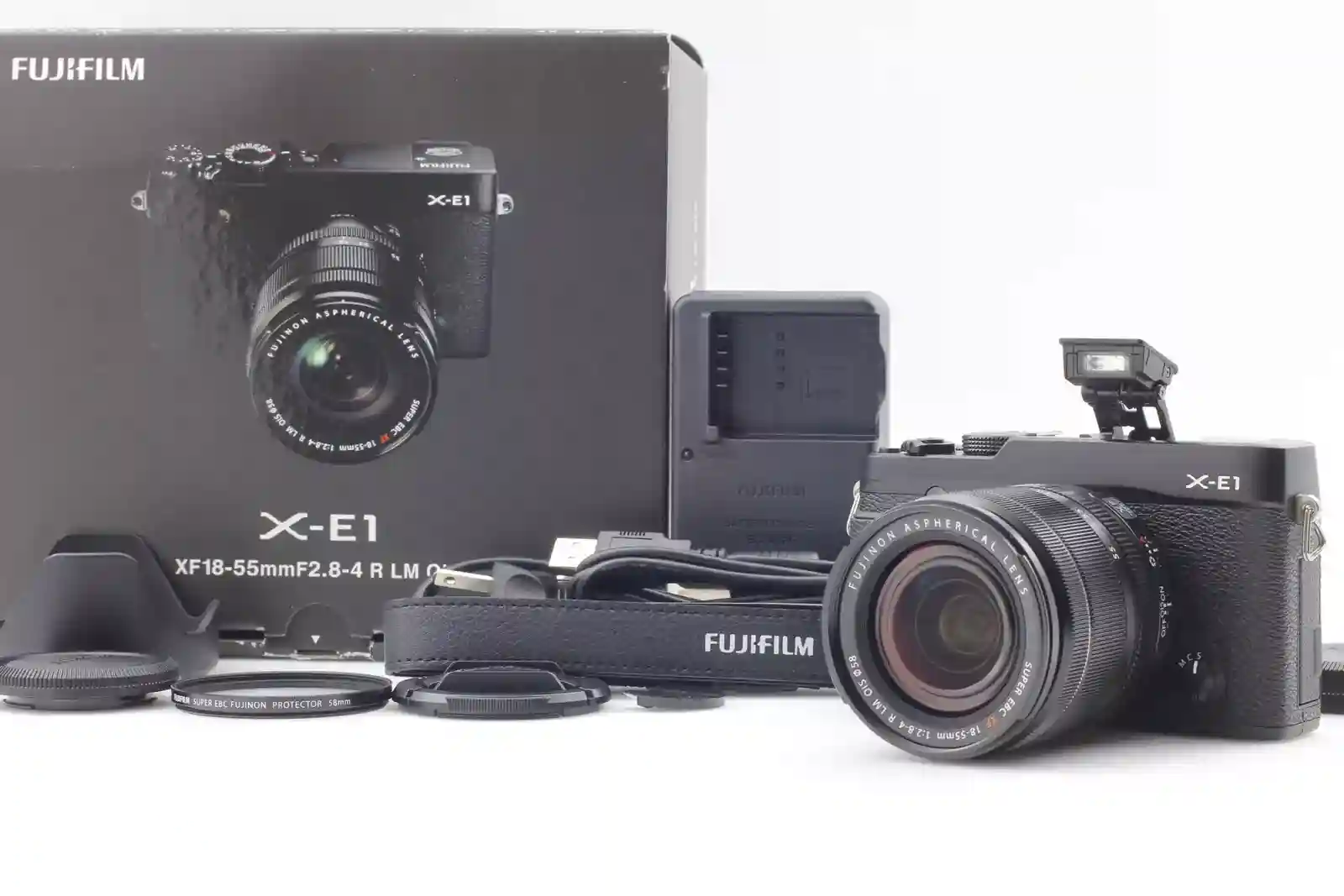 New Listing[Near MINT+] Fujifilm X-E1 Fujinon Camera XF 18-55mm f/2.8-4 R LM OIS Lens JAPAN