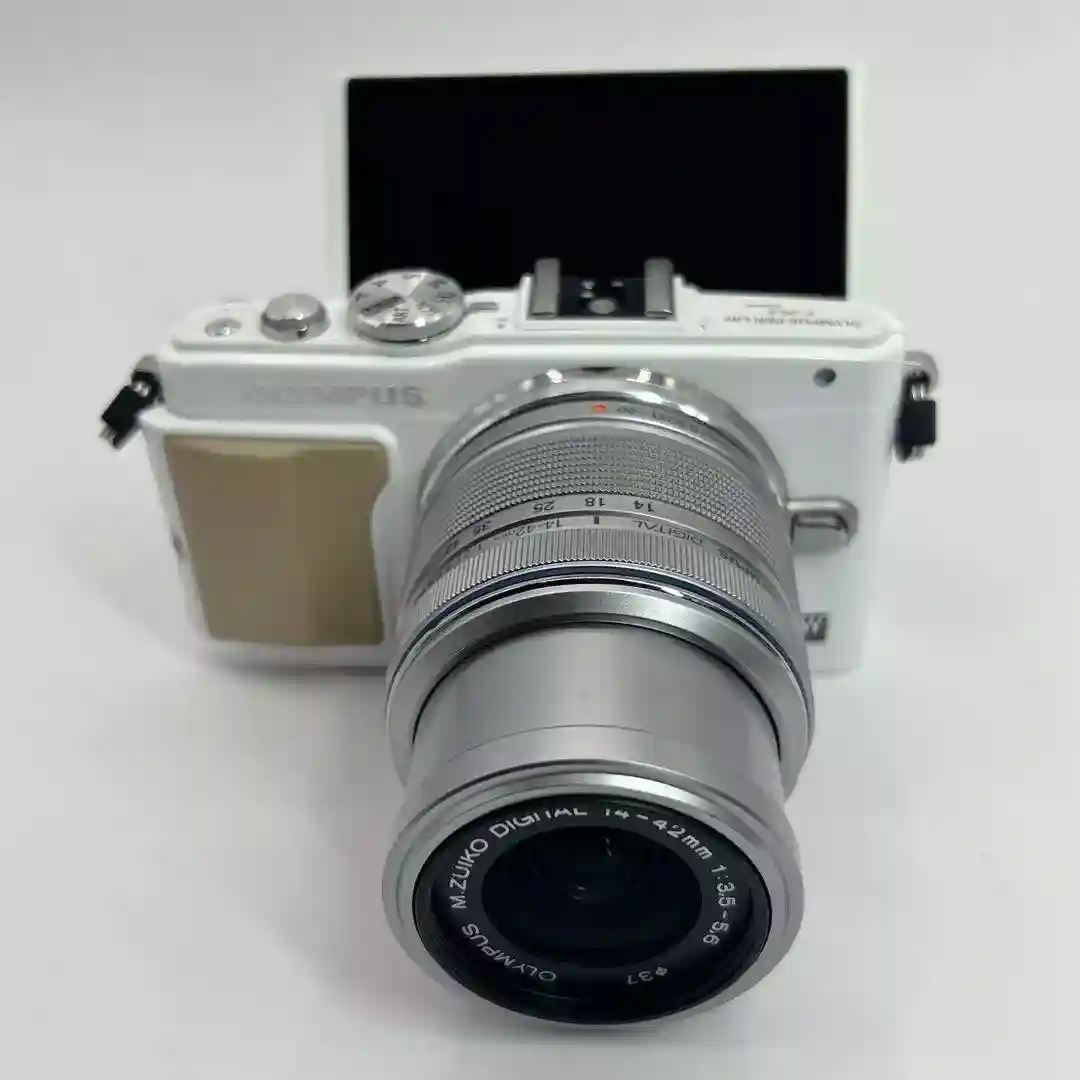 OLYMPUS PEN Lite E-PL5 white mirrorless 14-42mm 40-150mm w/Accessories From JP