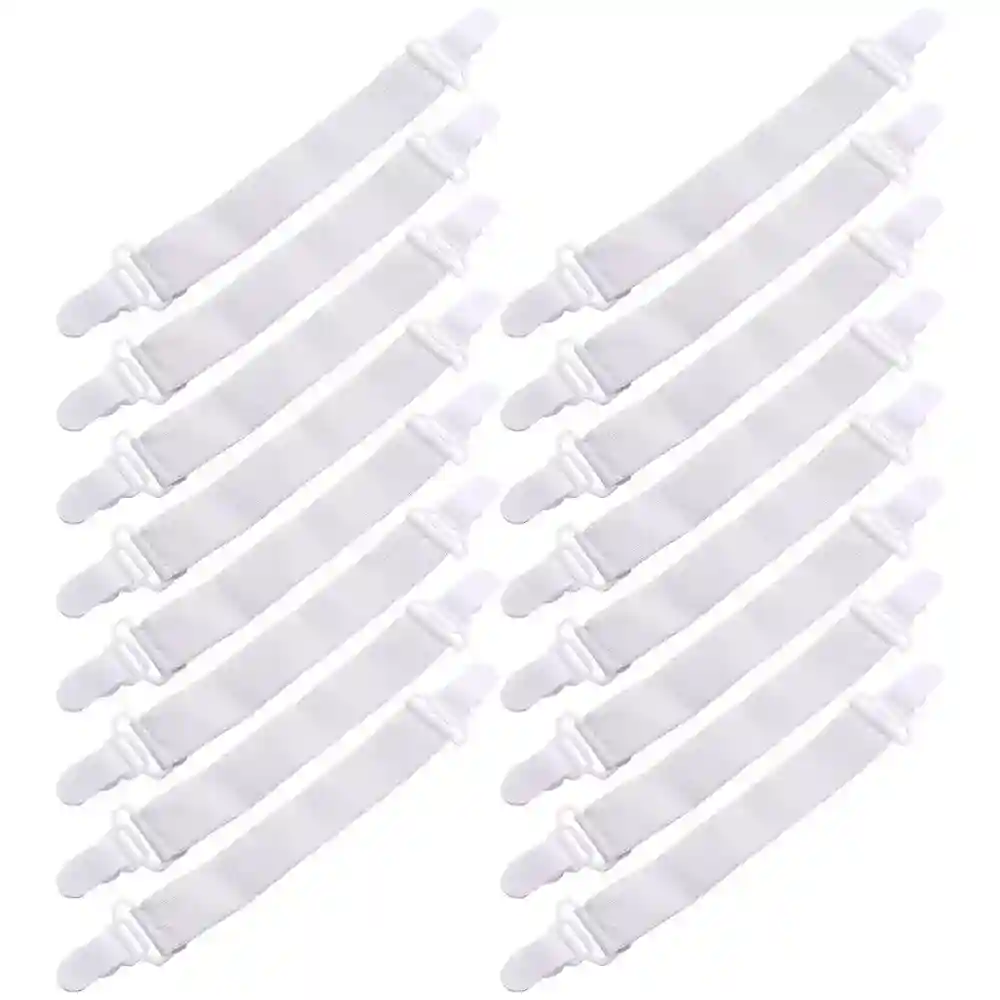 16pcs Fitted Sheet Holder Adjustable Bed Sheet Tensioners