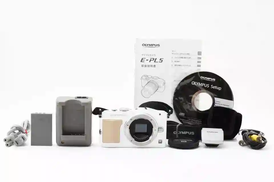 New Listing[MINT] Olympus PEN Lite E-PL5 16.1MP Digital SLR Camera Body White From JAPAN