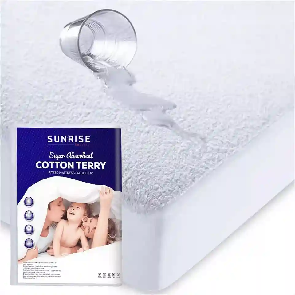 Waterproof Mattress Protector Extra Deep Fitted Sheet Mattress Topper Bed Cover