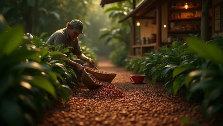การเดินทางของกาแฟ: จากถั่วสู่ผลงานชิ้นเอก