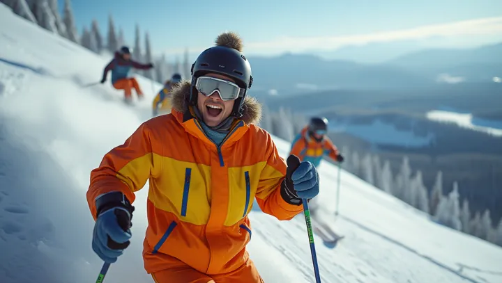 Skiing Enthralls Winter Sports Enthusiasts