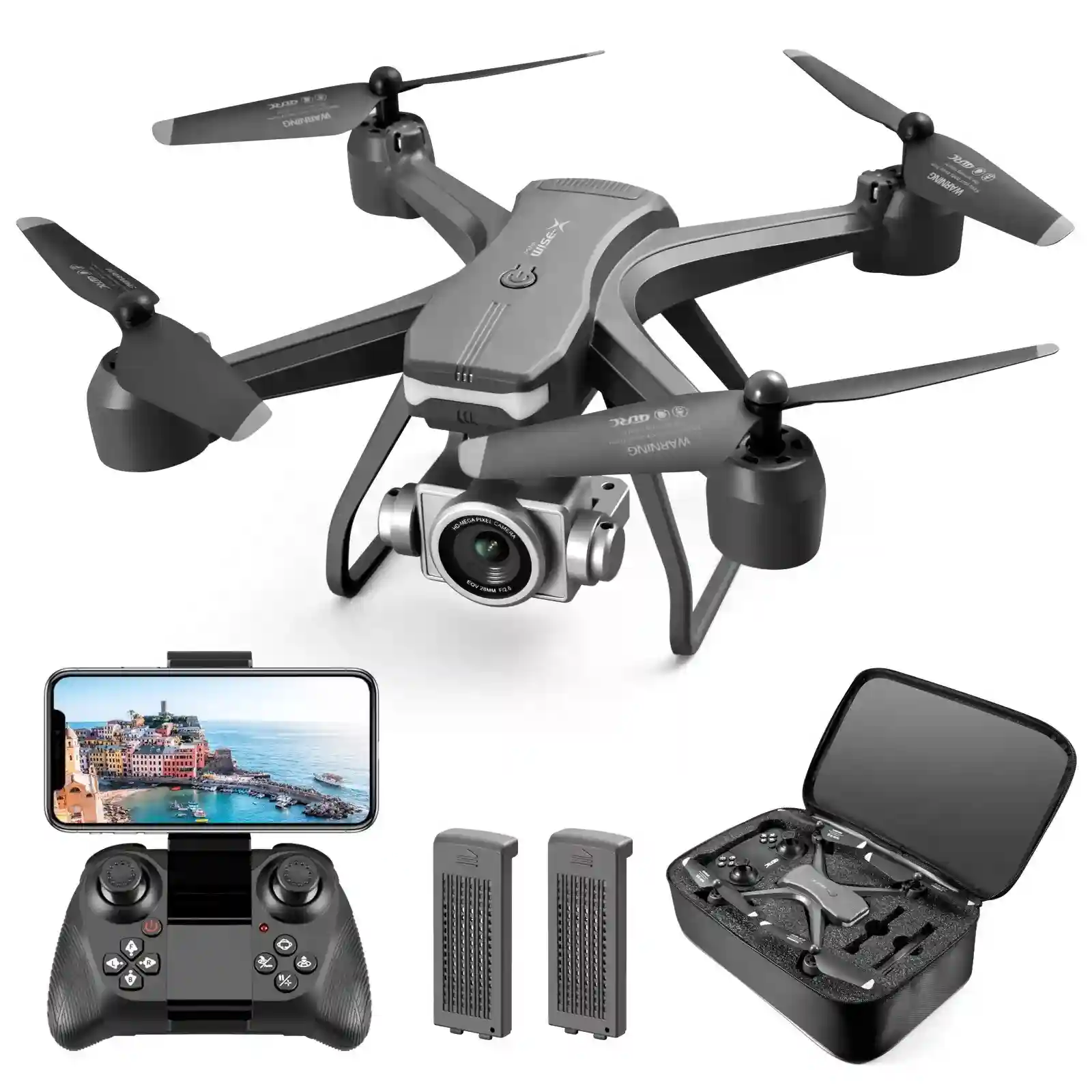 4DRC Professional Drone HDR FPV RC Quadcopter Dark Grey 26*26*10cm