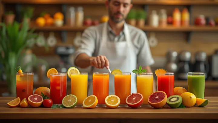 Hồi sinh với nước ép trái cây tươi
