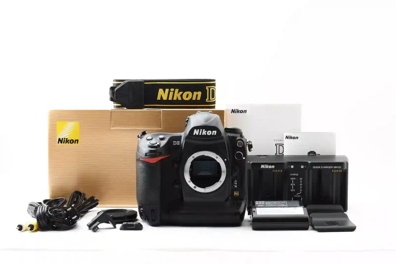 [NEAR MINT in Box] Nikon D3 12.0MP Digital SLR Camera Body w/Strap From JAPAN