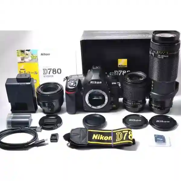 Used Nikon D780 Single Focus & Standard & Super Telephoto Triple Lens Set