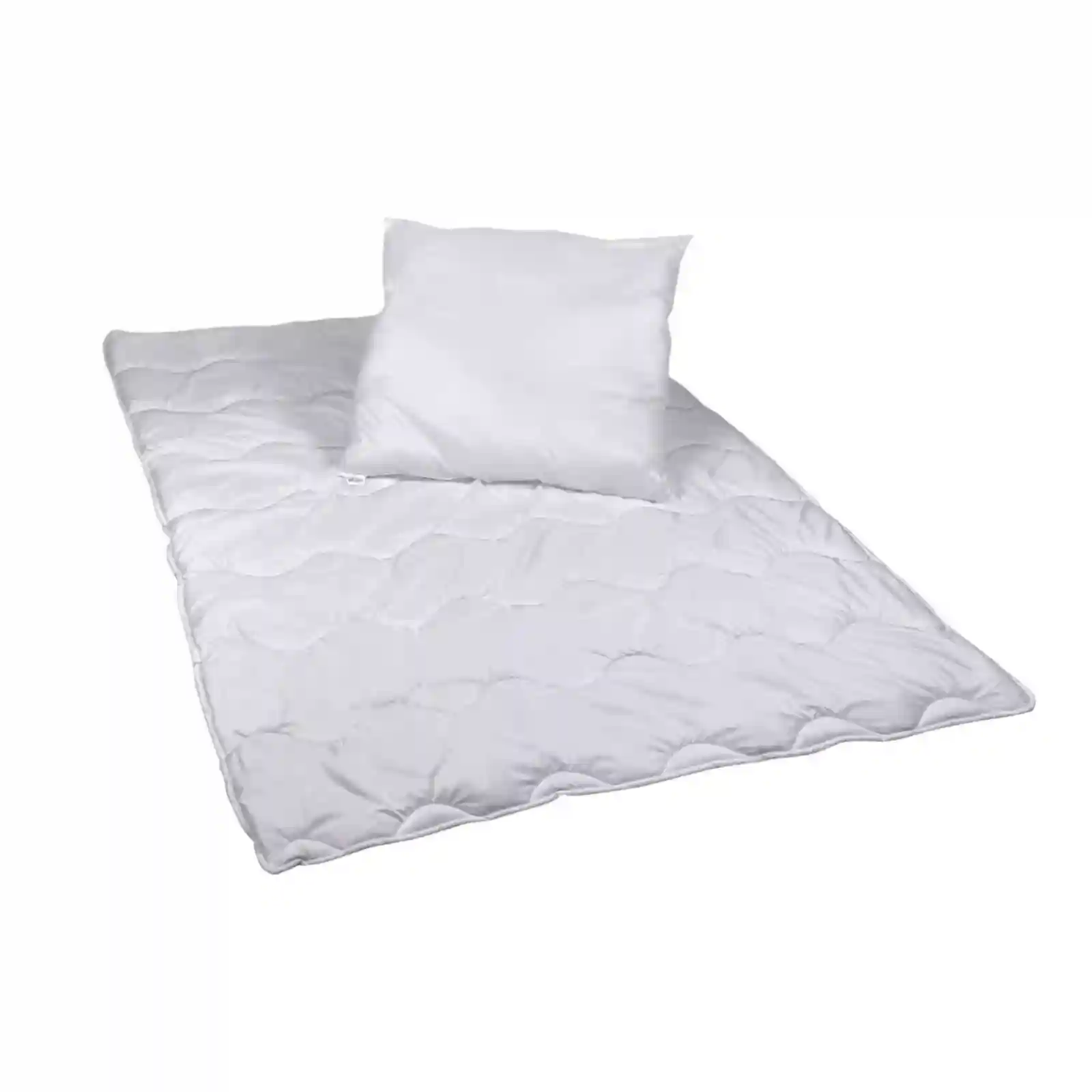 Quilted bed blanket and pillow premium set duvet 135x200 cm pillow 80x80