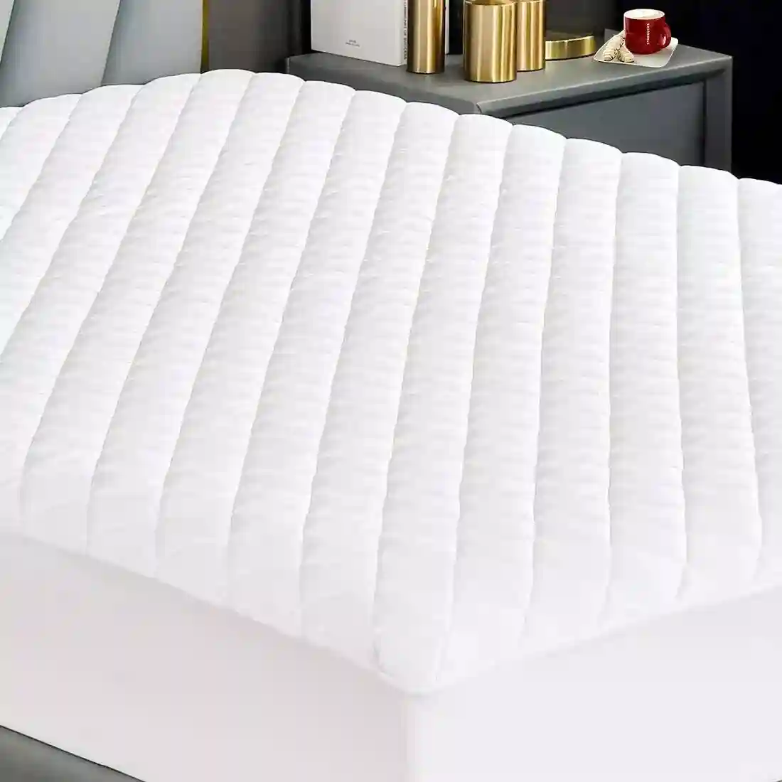 FULLY FITTED QUILTED MATRESS MATTRESS PROTECTOR BED COVER ALL SIZES