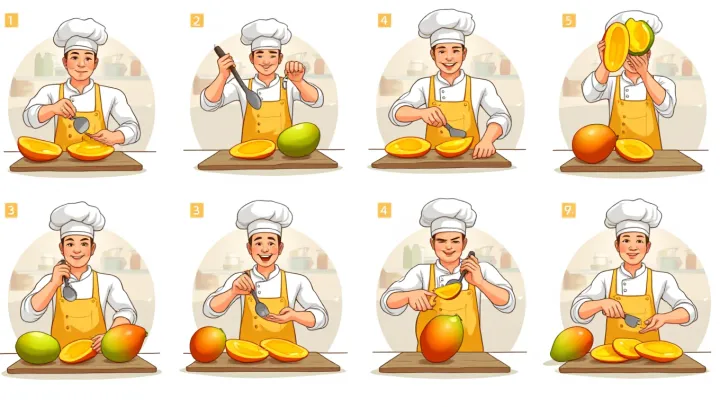 คู่มือการเตรียมมะม่วงสดที่ประณีต