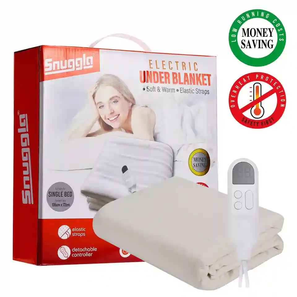 Electric Blanket Heated Under Blanket 10 Heat Settings Single Double King Size