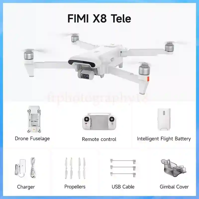 FIMI X8 Tele Drone Wide-Angle Tele Camera 30x Hybrid Zoom 4K 60fps 10KM Range