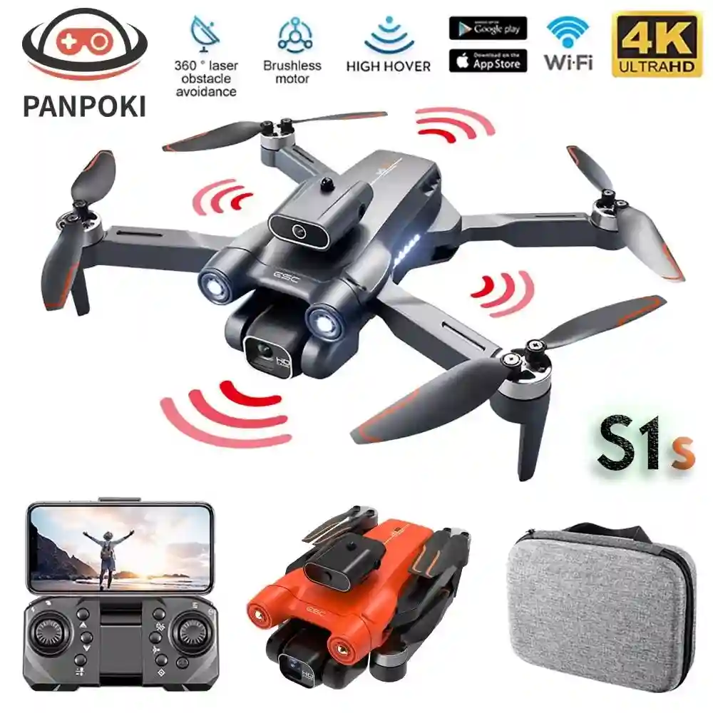 Dron Camera Professional Obstacle Avoidance HD Dual Camera Foldable Quadcopter