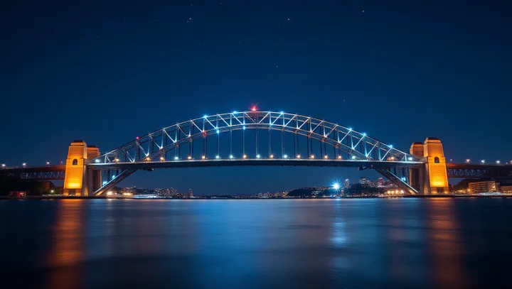 Sydney Harbour Bridge: A Dazzling Jewel at Night