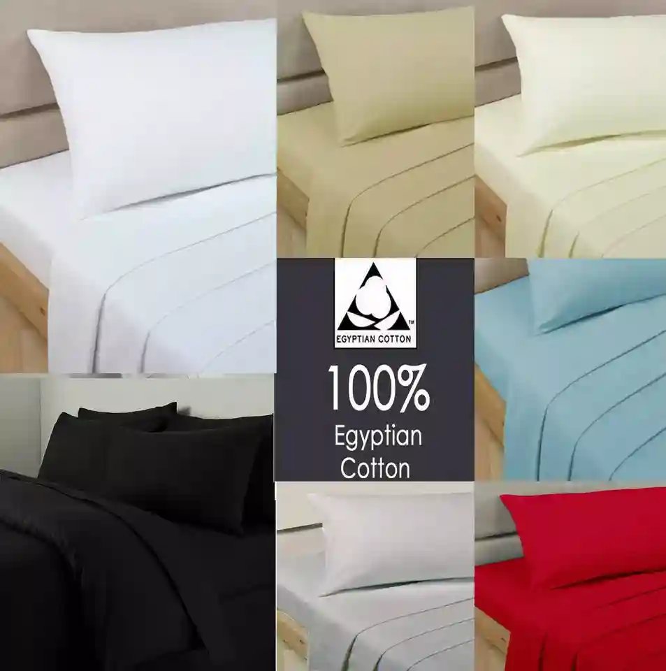 100% Egyptian Cotton Fitted Sheet 300 Thread Count 30cm Extra Deep All Sizes