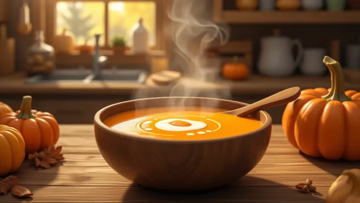 ความสุขในฤดูใบไม้ร่วง: ซุปฟักทองเพื่อสุขภาพ