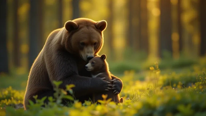 Heartwarming Moments with a Mother Bear