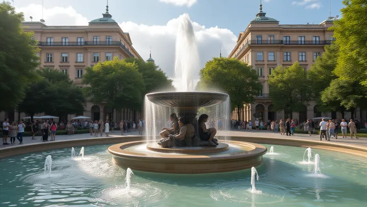 Fountains Transcending Boundaries
