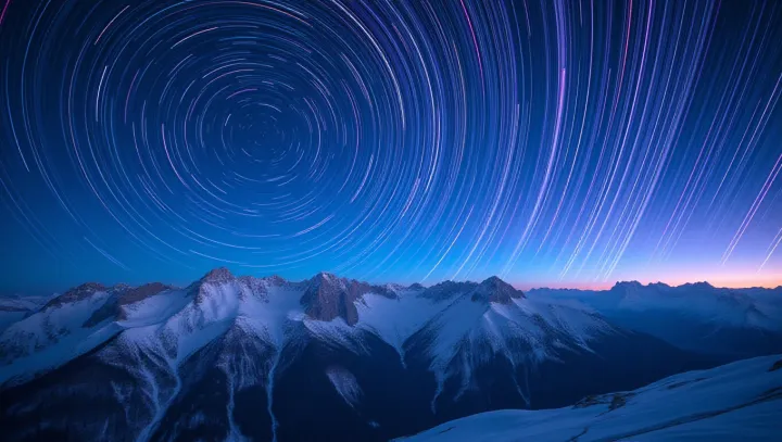 Star Trails ส่องสว่างค่ําคืนแห่งเทือกเขาแอลป์