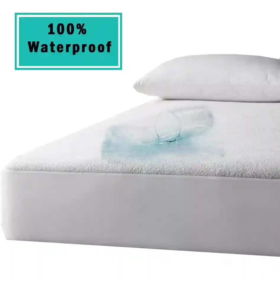 WATERPROOF TERRY TOWEL MATTRESS COVER PROTECTOR FITTED SHEET BED COVER NON NOISY