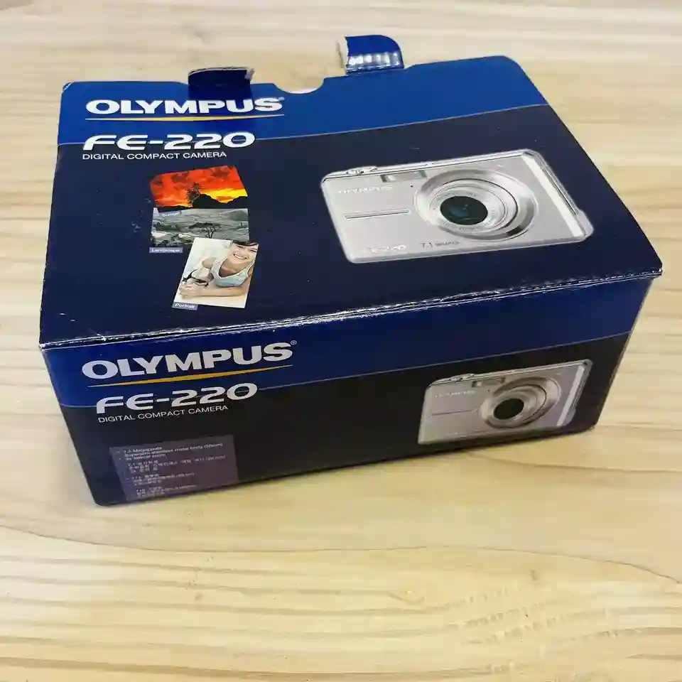 New ListingOlympus Fe 220 Digital Camera- Box- Batteries- Untested- As Is- No Charge Chord