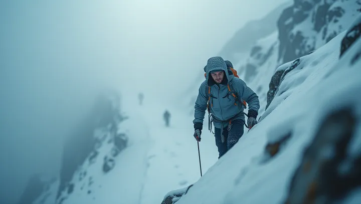 Navigating the Fog: A Mountaineer's Challenge