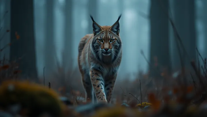 Một Grand Lynx được tìm thấy trong rừng Transylvania