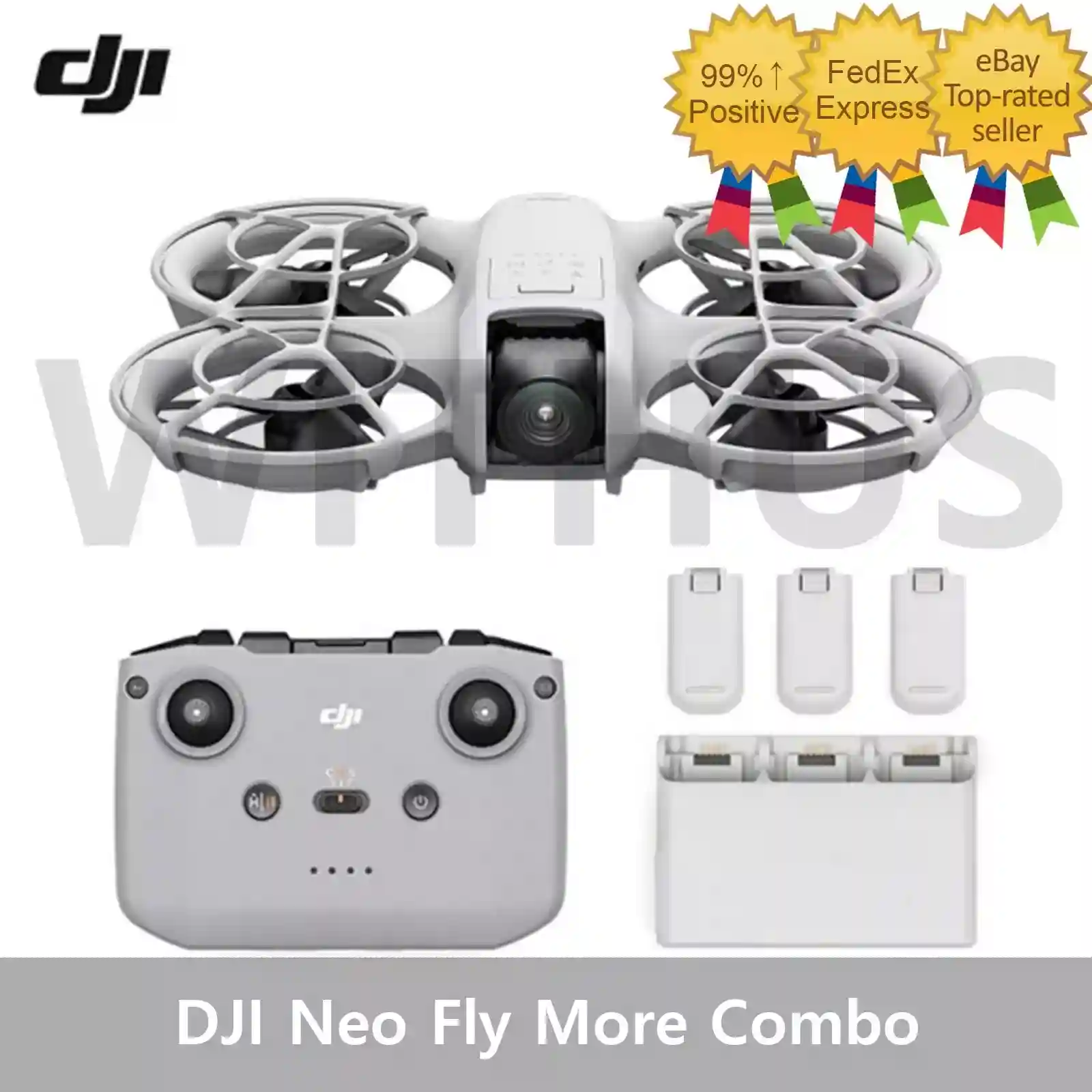 DJI Neo Fly More Combo Camera Drone 4K UHD 135g Light & Portable