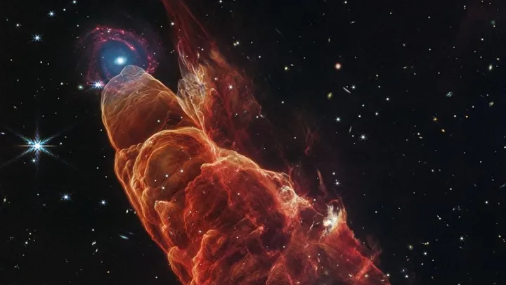 JWST เผย 'พายุทอร์นาโดคอสมิก' ที่โดดเด่น'