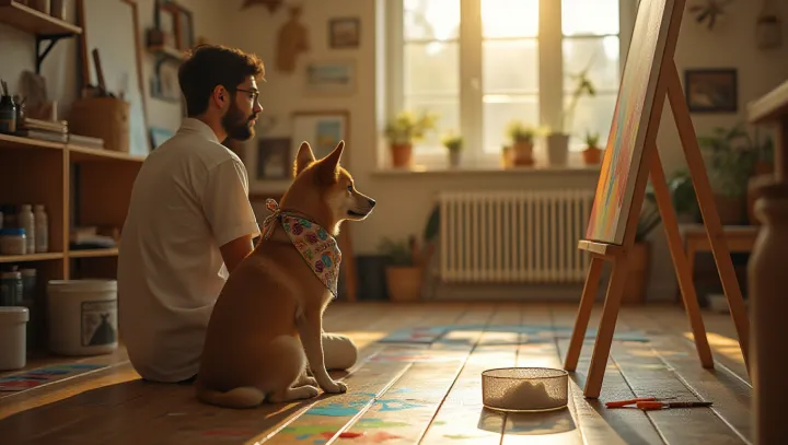 The Spirited Canine Mahir dalam Seni