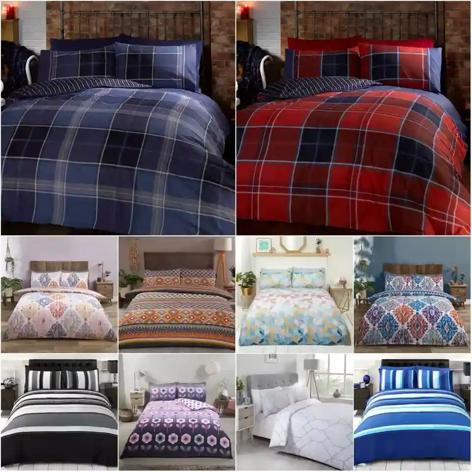 Duvet Cover Bedding Set + Pillowcase Single Double King Size Luxury Quilt Cover