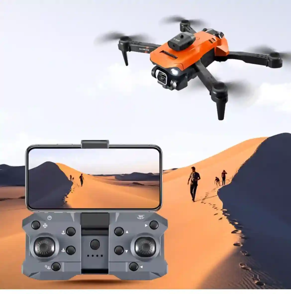 Professional Drones with 3 Cameras HD 4 Way- K6- Max 4K RC