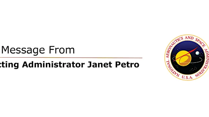 NASA Update โดยรักษาการผู้ดูแลระบบ Janet Petro