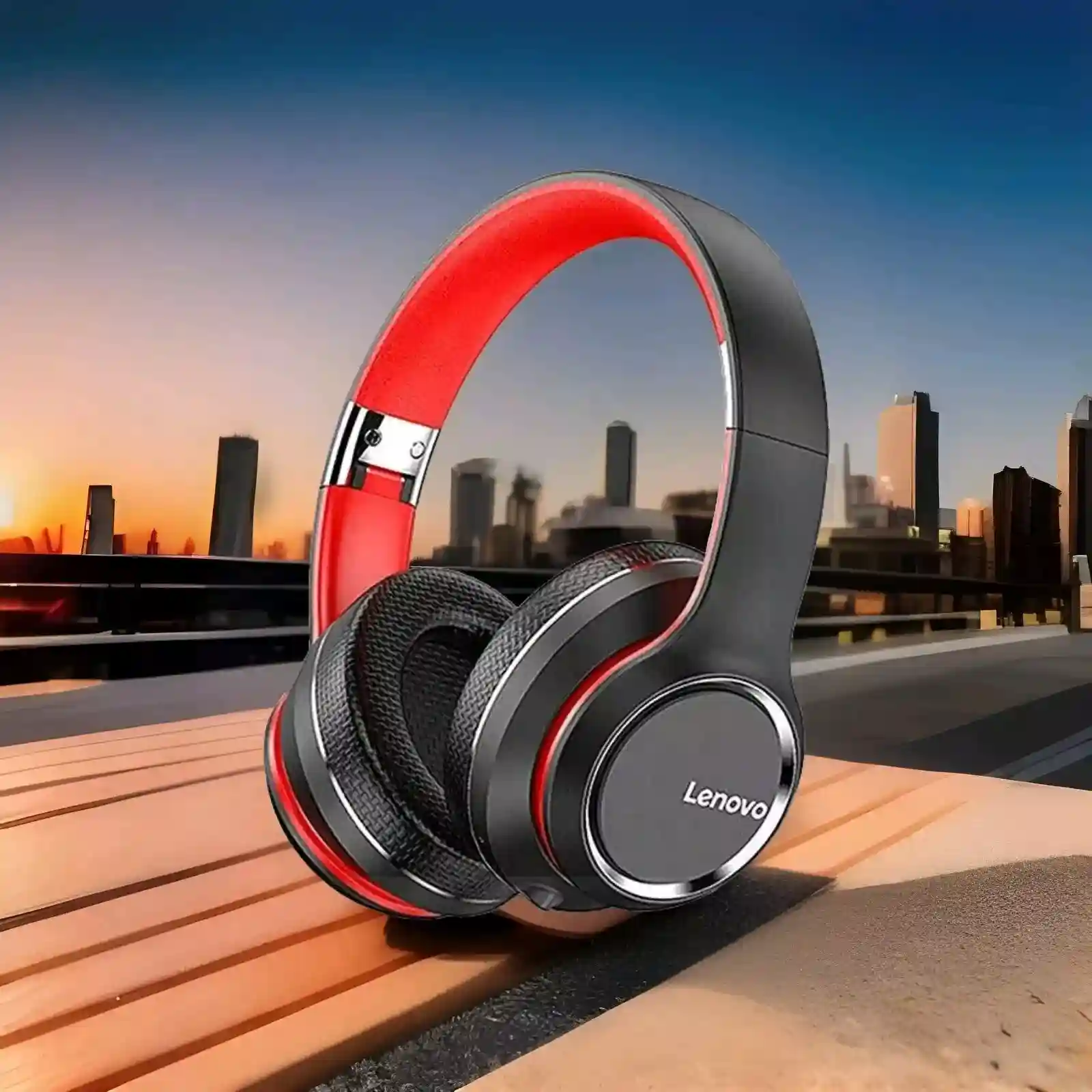 New ListingLenovo: HD200 - Wireless Bluetooth 5.1 On Ear Headphones (New)