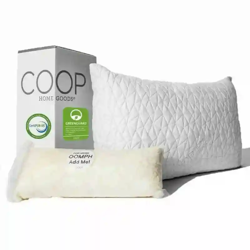 Coop Home Goods Premium Adjustable Loft Pillow -Hypoallergenic Cross-Cut Queen 1