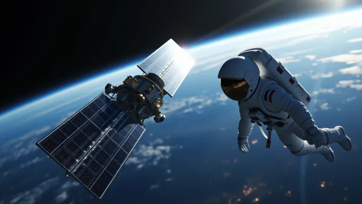 Các phi hành gia chụp vệ tinh SpaceX trong quỹ đạo