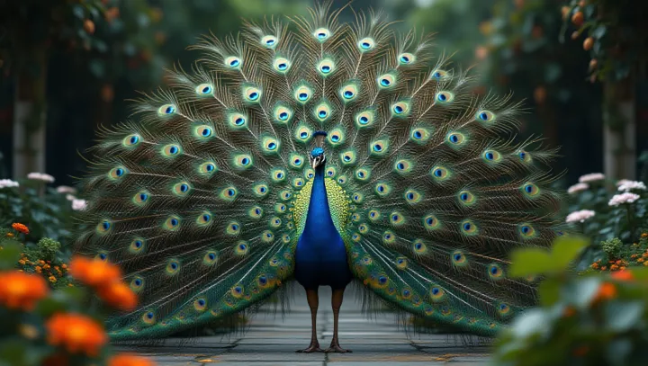 Majestic Peacock ดึงดูดผู้ชม