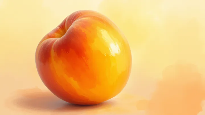 ความสุขอันแสนหวาน: ลูกพีชสีเหลือง