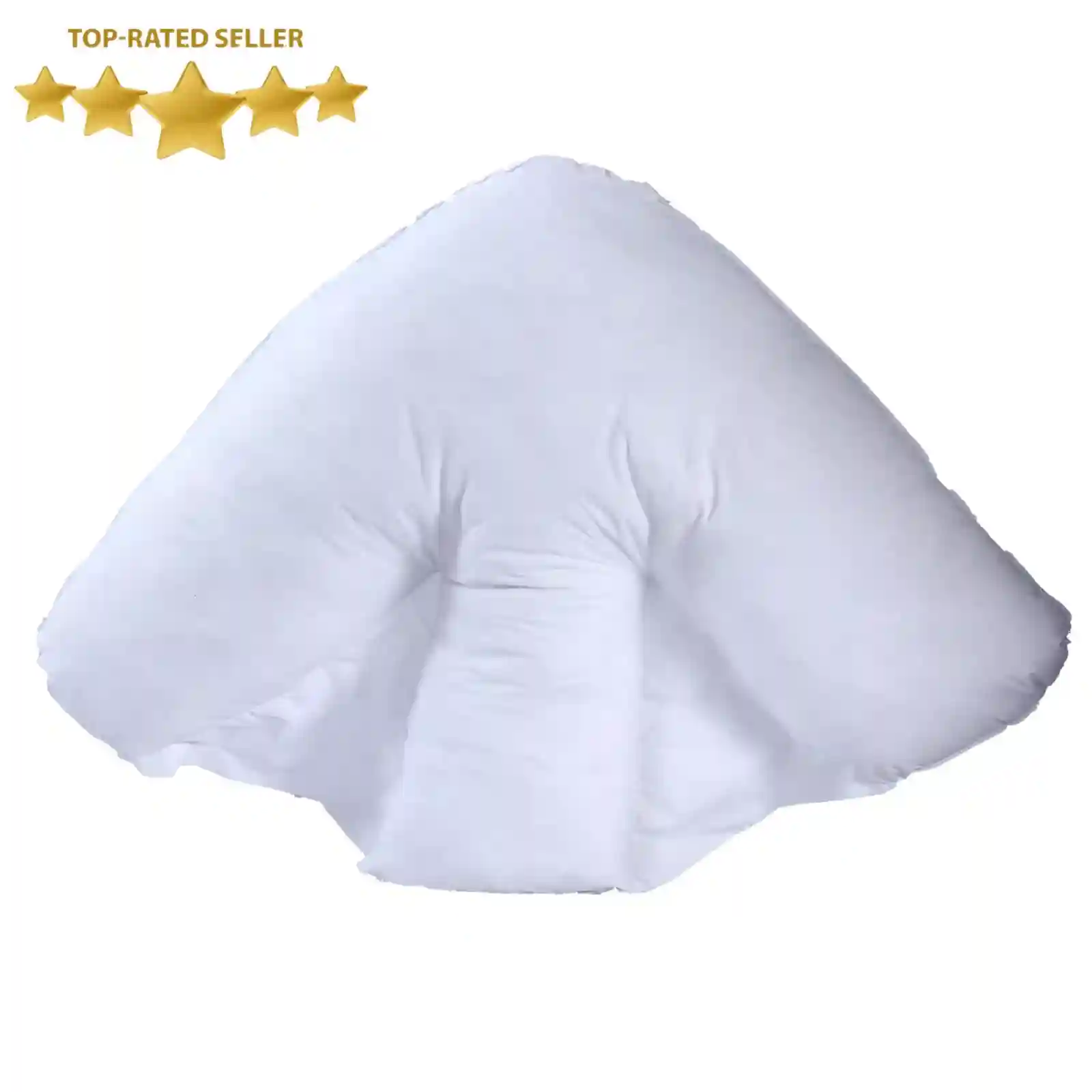 Orthopedic Batwing pillow Neck Back Support, HollowFibre Fill Soft Flufy Cushion