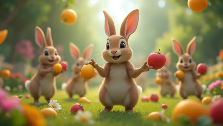 การเล่นตลกฟรุ๊ตตี้ของ Peter Rabbit กับ Thomas
