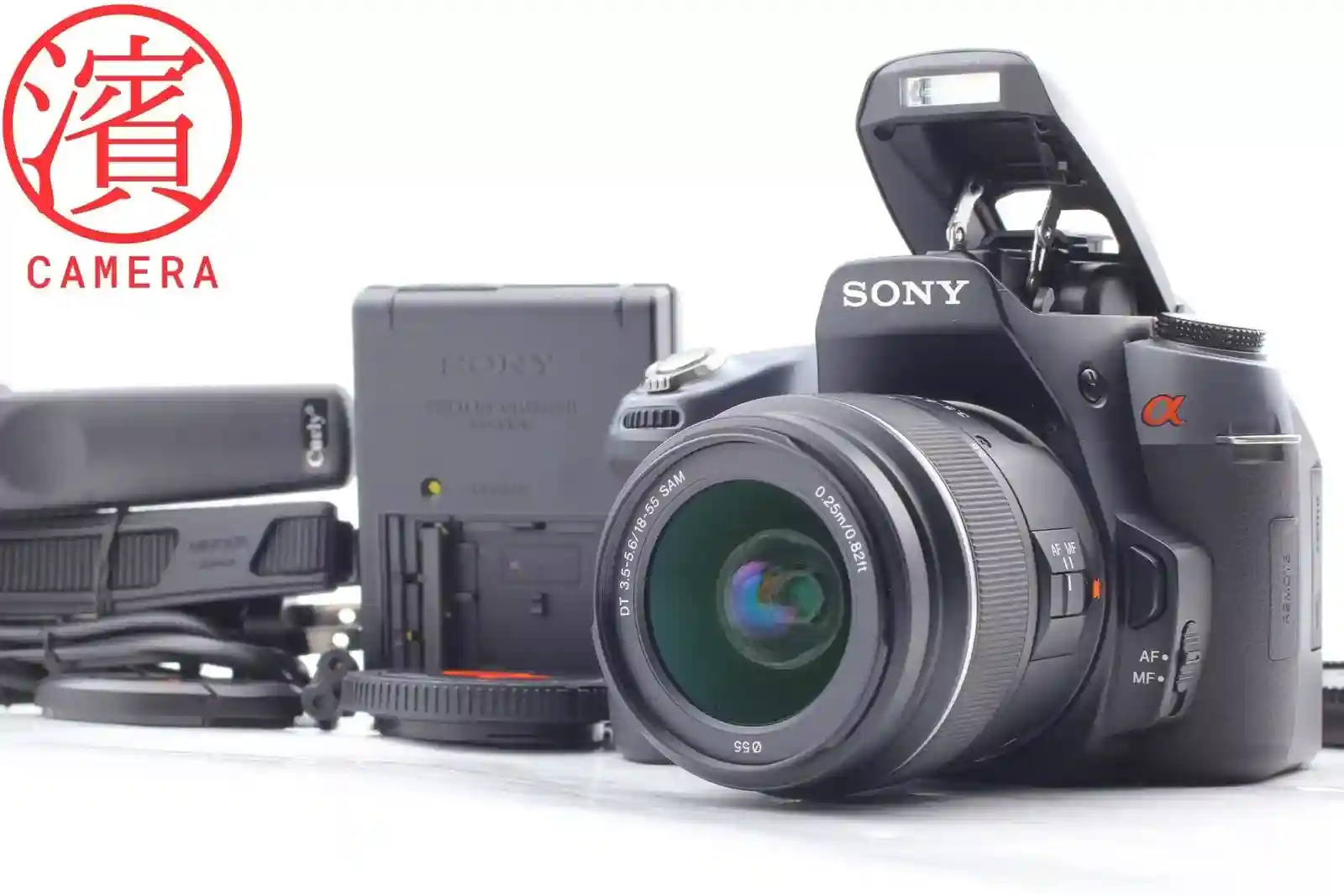 [Near MINT] Sony A550 Digital SLR Camera Body 18-55mm f3.5-5.6 Lens From Japan