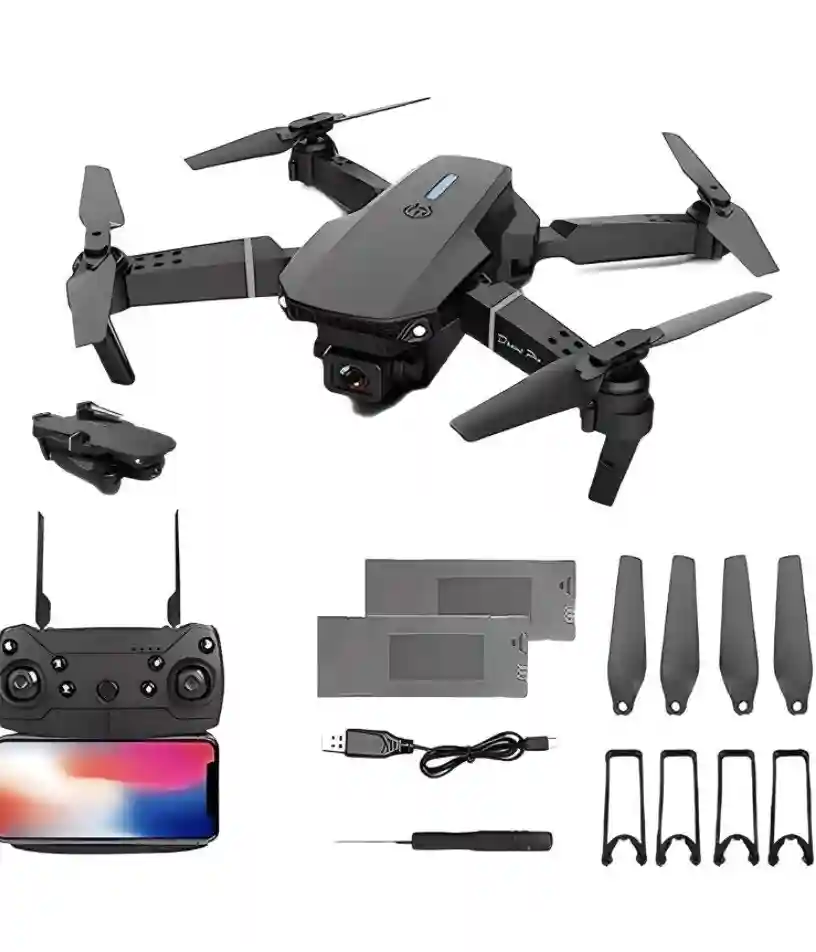 E88 Pro Drone With 4K Camera Wifi FPV 1080p HD dual Foldable RC Quadcopter ..